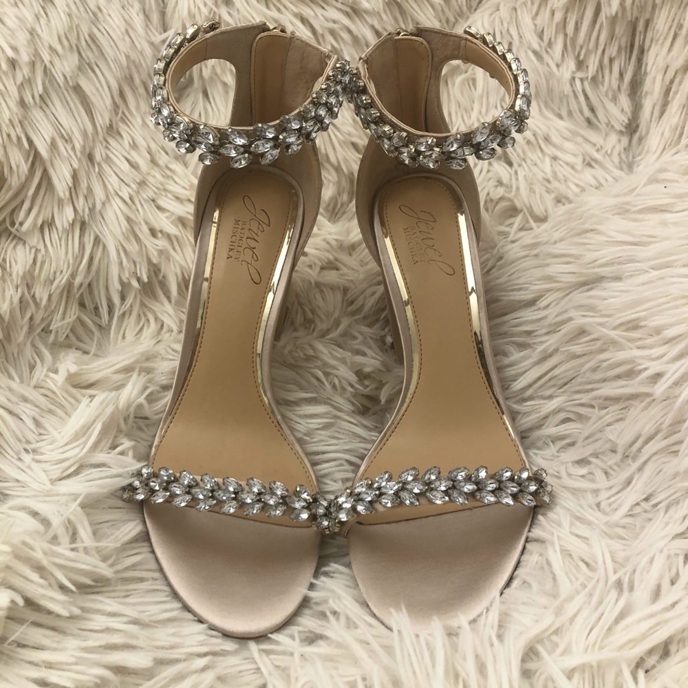 Jewel Badgley Mischka Heels *READ DESCRIPTION*
